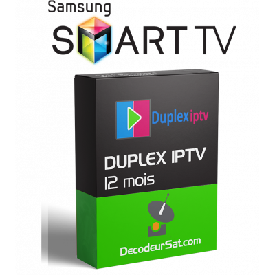 ABONNEMENT DUPLEX PLAY iPTV SAMSUNG TV
