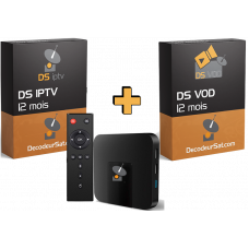 Pack MEGA box Android Tv + DS IPTV + DS VOD