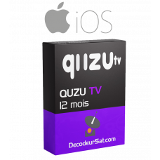 ABONNEMENT QUZU TV iPTV iOS
