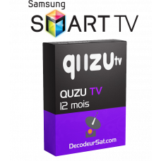 ABONNEMENT QUZU TV iPTV SAMSUNG TV