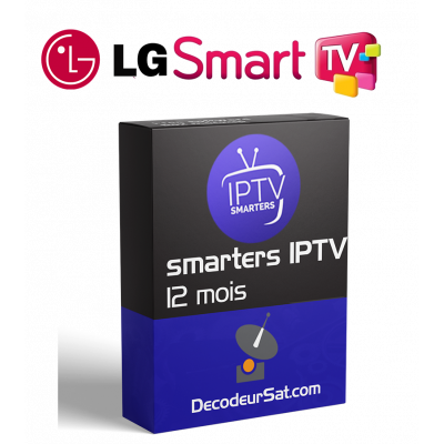 ABONNEMENT IPTV Smarters Pro LG TV